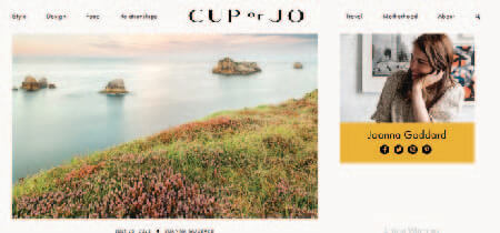Homepage del blog "Cup of Jo"