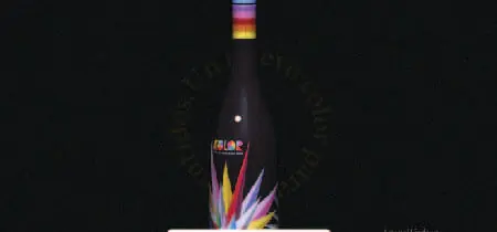 Foto de una botella en una captura de pantalla de la web interactiva "Kolorwine"