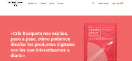 Homepage de la web "Ediciones jardín de monos"