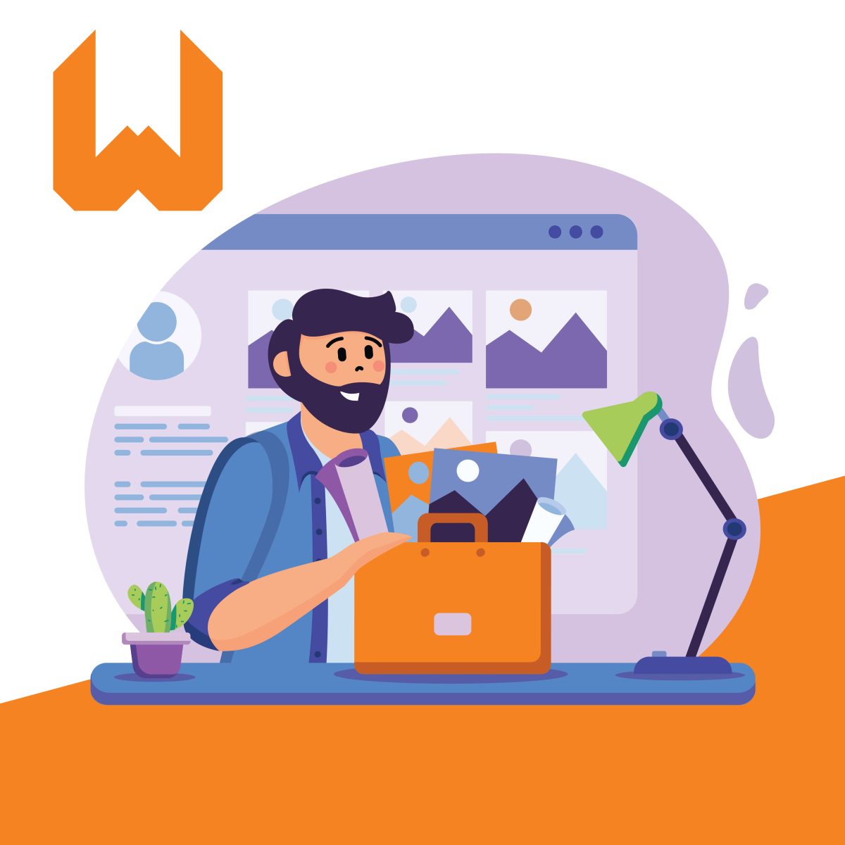 Diseño de Ilustración Vectorial sobre webs portafolios