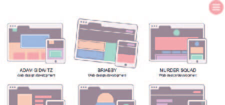 Captura de pantalla de la página portafolio de la web de "Denise Chandler"