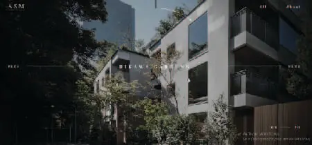 Imagen de un apartamento moderno y minimalista en la página web de arquitectura ASM