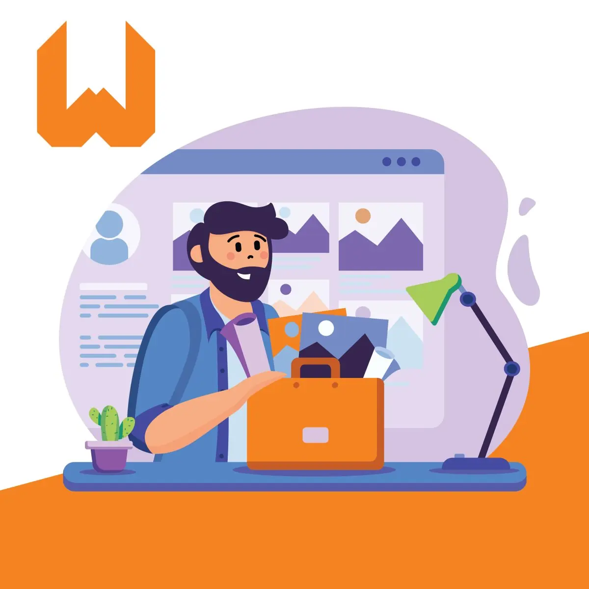 Diseño de Ilustración Vectorial sobre webs portafolios