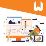 Diseño ilustrado de página web animada