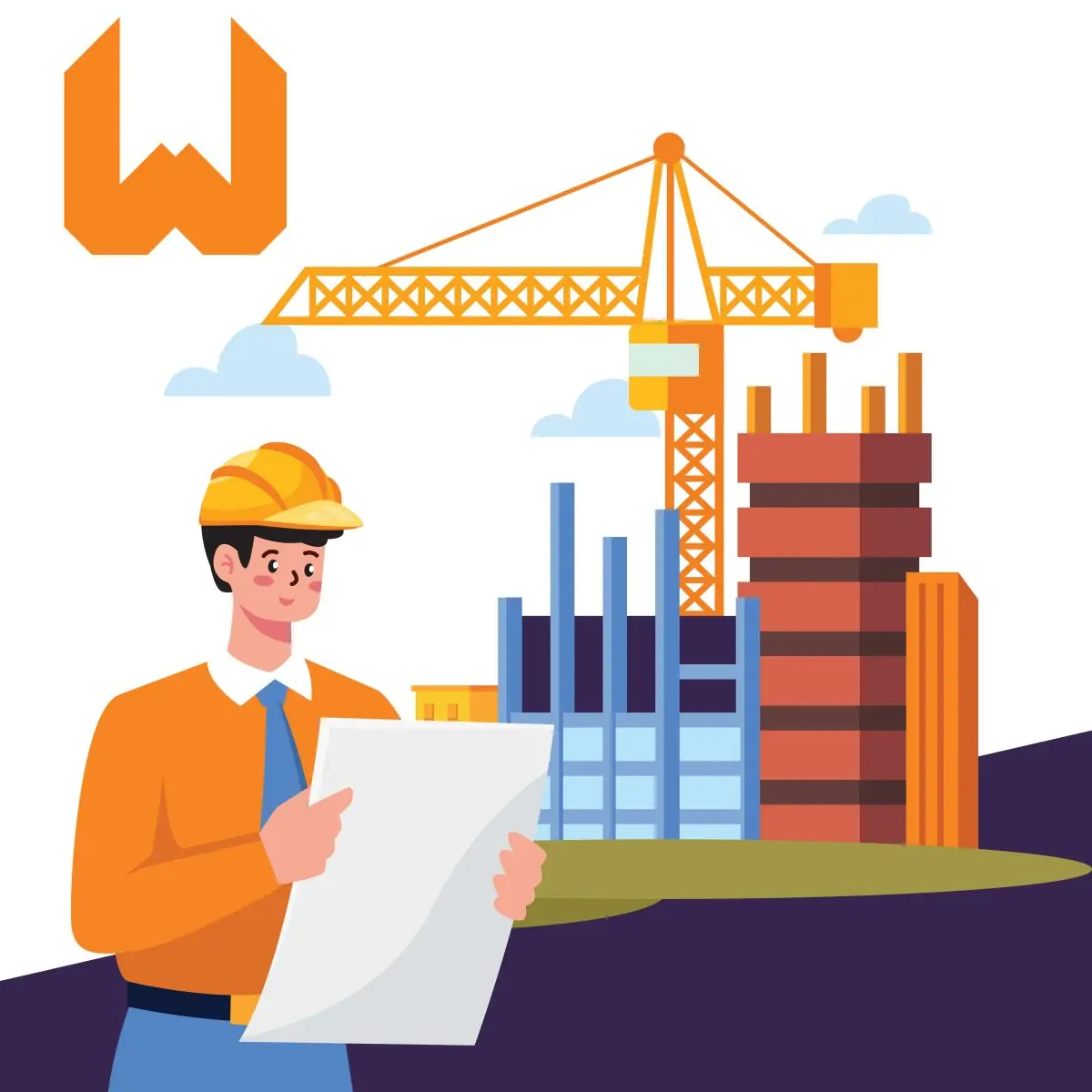 Diseño ilustrado de páginas web de arquitectura